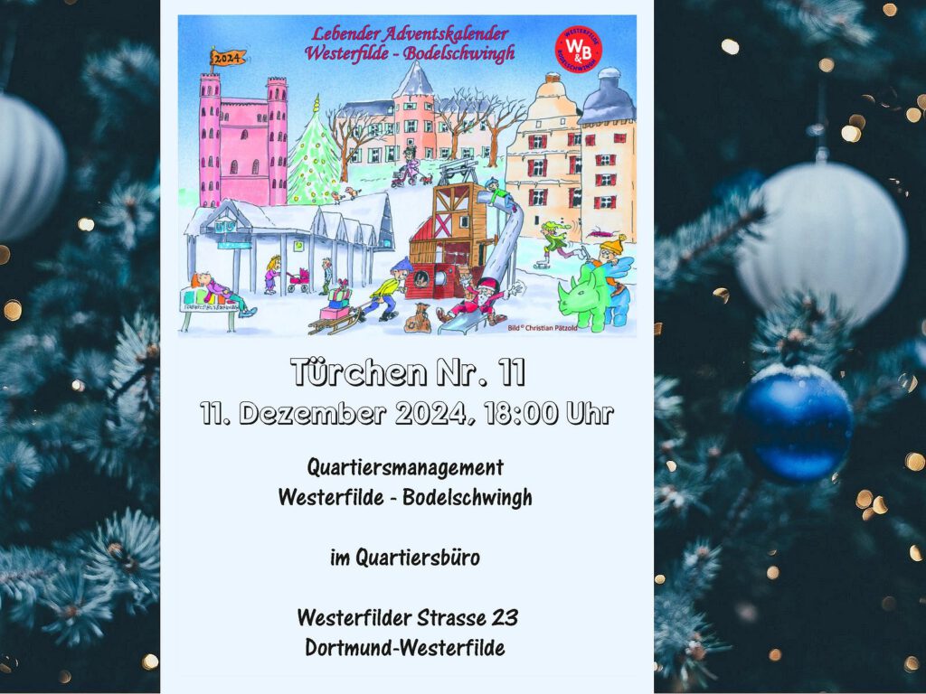 Lebender Adventskalender 2024 in Bodelschwingh und Westerfilde, Türchen Nr. 11