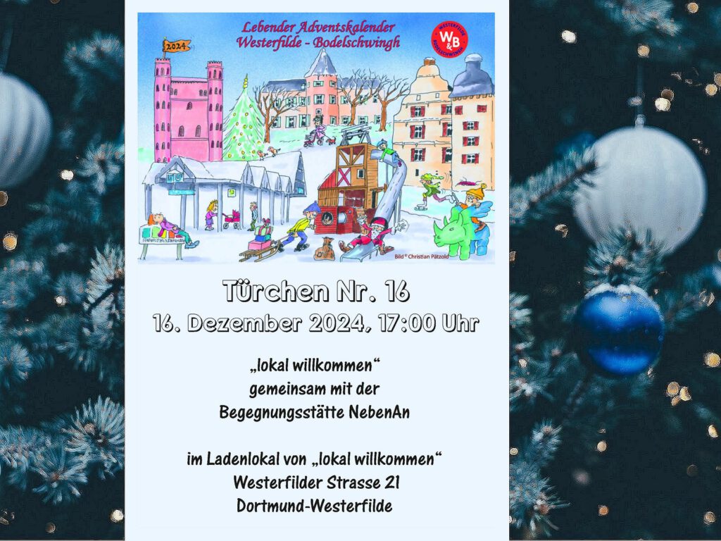 Lebender Adventskalender 2024 in Bodelschwingh und Westerfilde, Türchen Nr. 16