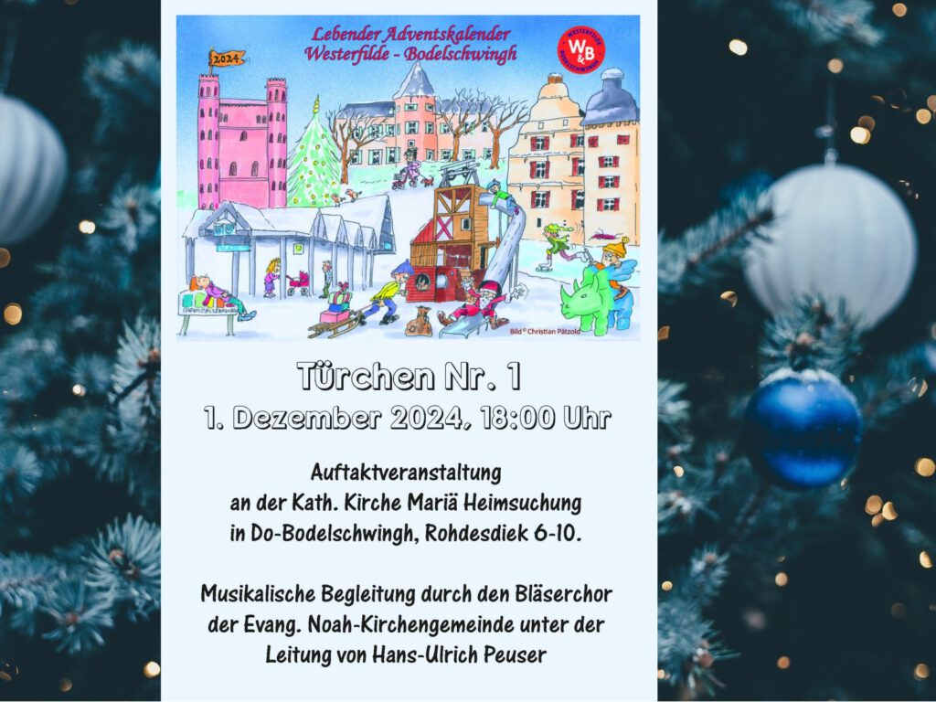 Lebender Adventskalender 2024 in Bodelschwingh und Westerfilde, Türchen Nr. 1